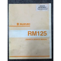 Suzuki RM125 Owners Service Manual 2002 #99011-36F51-01A
