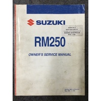 Suzuki RM250 Owners Service Manual 2005 #99011-37F54-01A