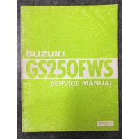 Suzuki GS250FWS Service Manual 1983 #99500-32040-01E