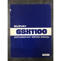 Suzuki GSX1100 Supplementary Service Manual 1981 #SR-8600