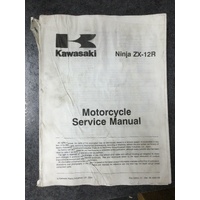 Kawasaki Ninja ZX-12R Motorcycle Service Manual 2000 #99924-1253-01