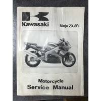 Kawasaki Ninja ZX-6R Motorcycle Service Manual 1998 #99924-1226-01
