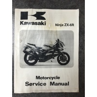 Kawasaki Ninja ZX-6R Motorcycle Service Manual 1995-1997 #99924-1184-02