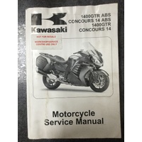 Kawasaki 1400GTR ABS / Concours 14 ABS / 1400GTR / Concours 14, Motorcycle Service Manual 2010 #99924-1431-01