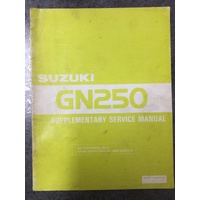 Suzuki GN250 Supplementary Service Manual 1983 #99501-32020-01E
