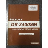 Suzuki DR-Z400SM Supplementary Service Manual 2005 #99501-43110-01E