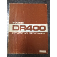 Suzuki DR400 Supplementary Service Manual 1980 #SR-6600