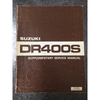 Suzuki DR400S Supplementary Service Manual 1980 #SR-6600