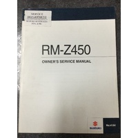 Suzuki RM-Z450 Owners Service Manual 2016 #99011-28H58-01A