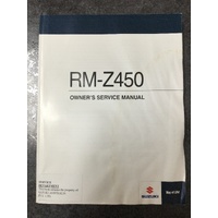 Suzuki RM-Z450 Owners Service Manual 2017 #99011-28H59-01A