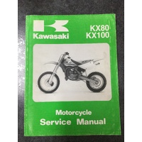 Kawasaki KX80/KX100 Motorcycle Service Manual 1998 #99924-1219-01