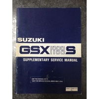 Suzuki GSX1000S/GSX1100S Supplementary Service Manual 1983 #99501-39050-01E