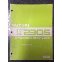 Suzuki LT230S Supplementary Service Manual 1986 #99501-42020-01E