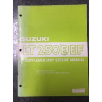 Suzuki LT250E/EF Supplementary Service Manual 1986 #99501-42030-01E