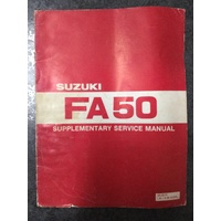Suzuki FA50 Supplementary Service Manual 1981 #SR-0570