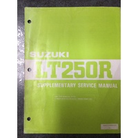 Suzuki LT250R Supplementary Service Manual 1986 #99501-42050-01E