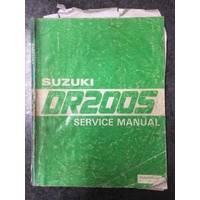 Suzuki DR200S Service Manual 1985 #99500-4107201E