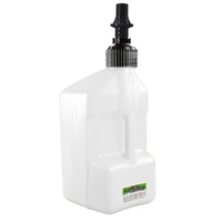 5 gal/20 Litre White Tuff Jug with Black Ripper Cap
