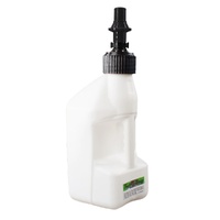 2.7 gal/10 Litre White Tuff Jug with Black Ripper Cap