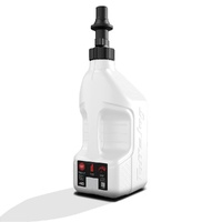 Gen 3 - 2.5G/10L White Tuff Jug with Black Ripper Cap w/ View Strip