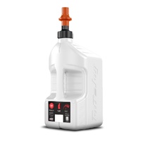 Gen 3 - 5G/20L White Tuff Jug with Orange Ripper Cap w/ View Strip - Superseded from 7-WURO