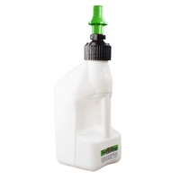 2.5 gal/10 Litre White Tuff Jug with Kawi Green Ripper Cap - Superseded to 7-WUKRVS10