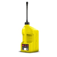 Gen 3 - 5G/20L Yellow Tuff Jug with Black Standard Cap & Auto-Stop Spout w/ View Strip