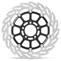 Moto-Master Flame Road Floating Brake Disc Front Right - Kawasaki: ZX-6R, ZR, ZZR, GPZ 1100