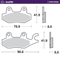 Moto-Master RoadPRO Carbon Racing Brake Pad (FD0163)