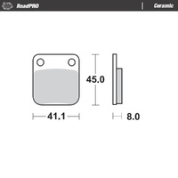 Moto-Master RoadPRO Ceramic Brake Pad (FD0080)