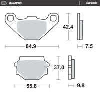 Moto-Master RoadPRO Ceramic Brake Pad (FD0073)
