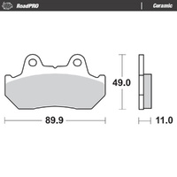 Moto-Master RoadPRO Ceramic Brake Pad (FD0054)