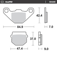 Moto-Master RoadPRO Ceramic Brake Pad (FD0085)