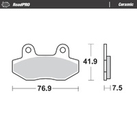Moto-Master RoadPRO Ceramic Brake Pad (FD0075)