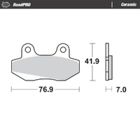 Moto-Master RoadPRO Ceramic Brake Pad (FD0075)