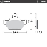 Moto-Master RoadPRO Ceramic Brake Pad (FD0092)