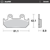 Moto-Master RoadPRO Ceramic Brake Pad (FD0106)
