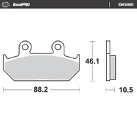 Moto-Master RoadPRO Ceramic Brake Pad (FD0105)