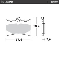 Moto-Master RoadPRO Ceramic Brake Pad (FD0115)