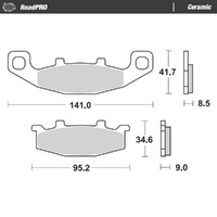 Moto-Master RoadPRO Ceramic Brake Pad (FD0108)