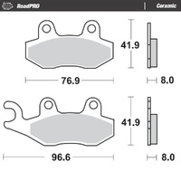Moto-Master RoadPRO Ceramic Brake Pad (FD0122)
