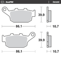 Moto-Master RoadPRO Ceramic Brake Pad (FD0136)