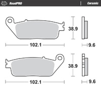 Moto-Master RoadPRO Ceramic Brake Pad (FD0132)