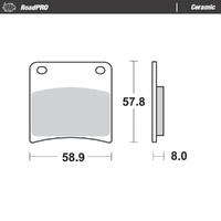 Moto-Master RoadPRO Ceramic Brake Pad (FD0147)