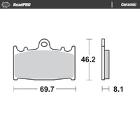 Moto-Master RoadPRO Ceramic Brake Pad (FD0143)