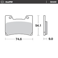 Moto-Master RoadPRO Ceramic Brake Pad (FD0191)