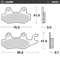 Moto-Master RoadPRO Ceramic Brake Pad (FD0212)