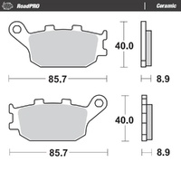 Moto-Master RoadPRO Ceramic Brake Pad (FD0172)