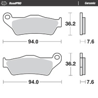 Moto-Master RoadPRO Ceramic Brake Pad (FD0186)