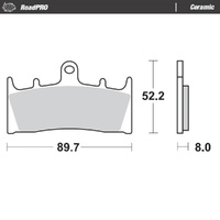 Moto-Master RoadPRO Ceramic Brake Pad (FD0199)
